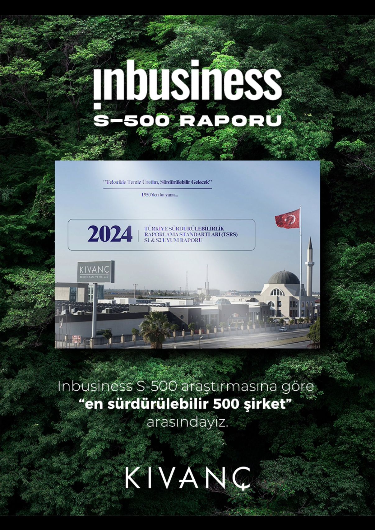 Kıvanç Tekstil “Sürdürülebilirlik 500” Listesinde