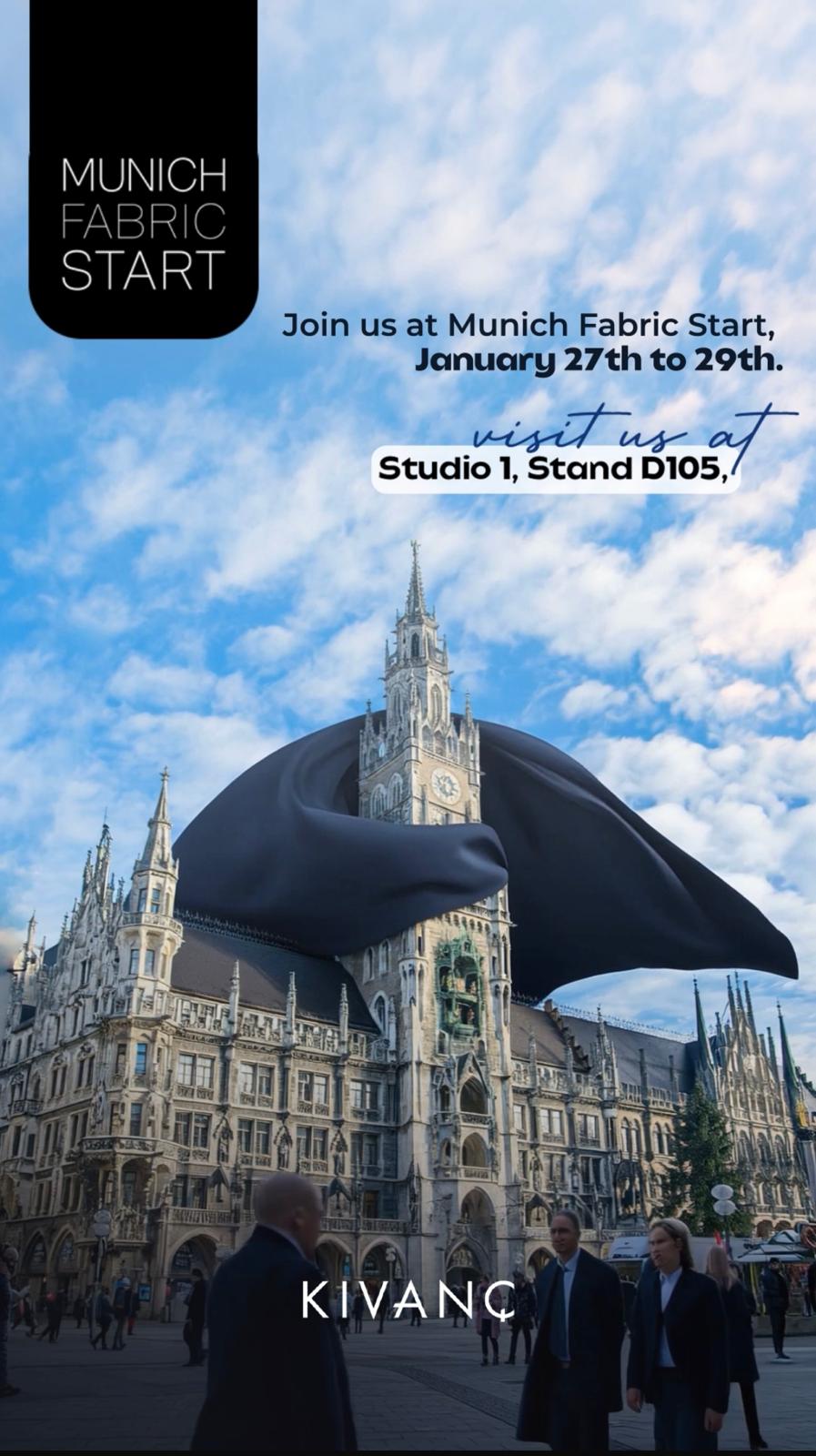 Kıvanç Tekstil, Munich Fabric Start 2026 Fuarı’nda!