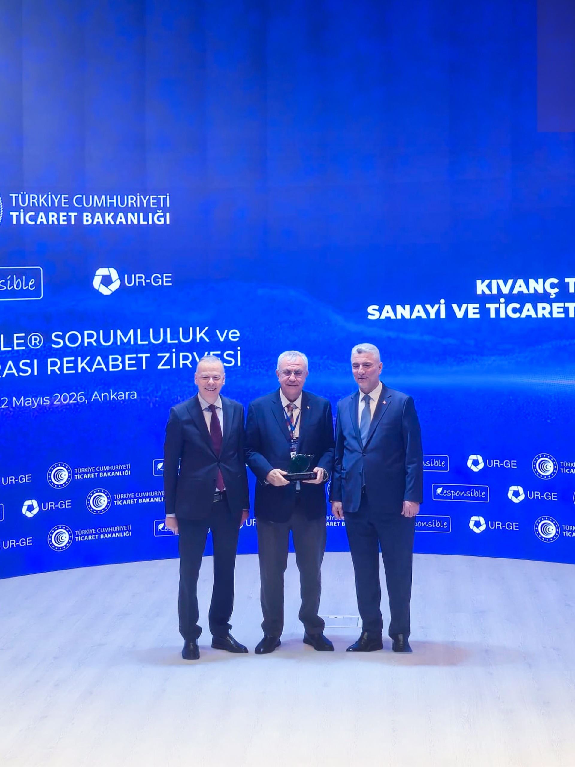 Responsible®️ – Sorumluluk ve Uluslararası Rekabet Zirvesi 2026'da Kıvanç Tekstil’e Sürdürülebilirlik Gururu